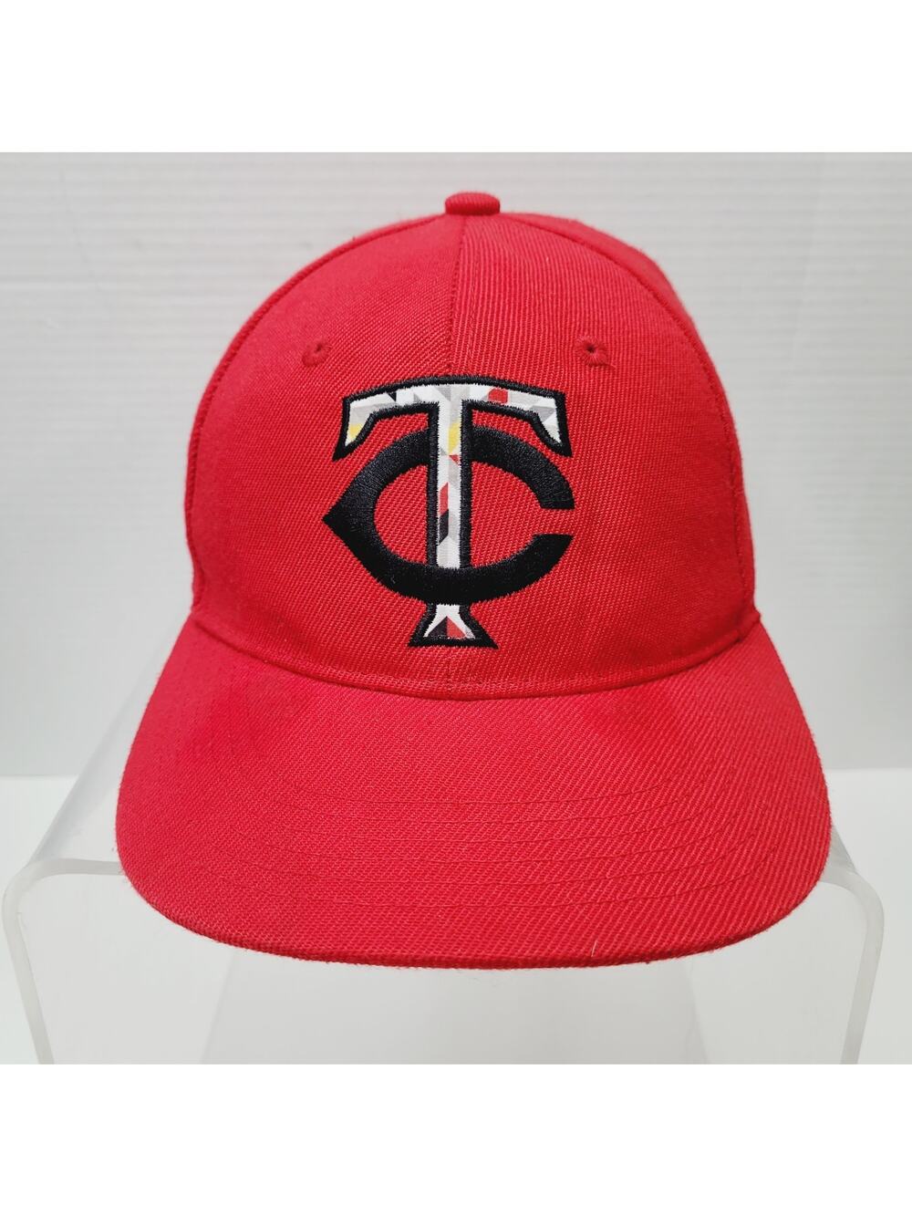 Minnesota Twins Prairie Island Indian Comm Snapback Hat MLB Red Cap Native Colab - Picture 1 of 6